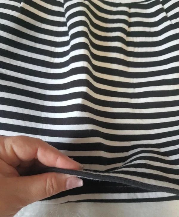 Jupe Bizzbee rayada negra y blanca 34 - XS – photo 3